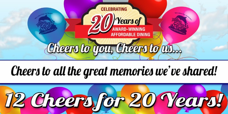 12 CHEERS FOR 20 YEARS: APRIL