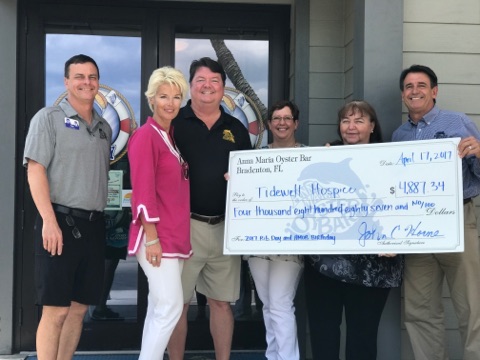 “JERRY’S DAY” CHECK PRESENTATION TO TIDEWELL HOSPICE