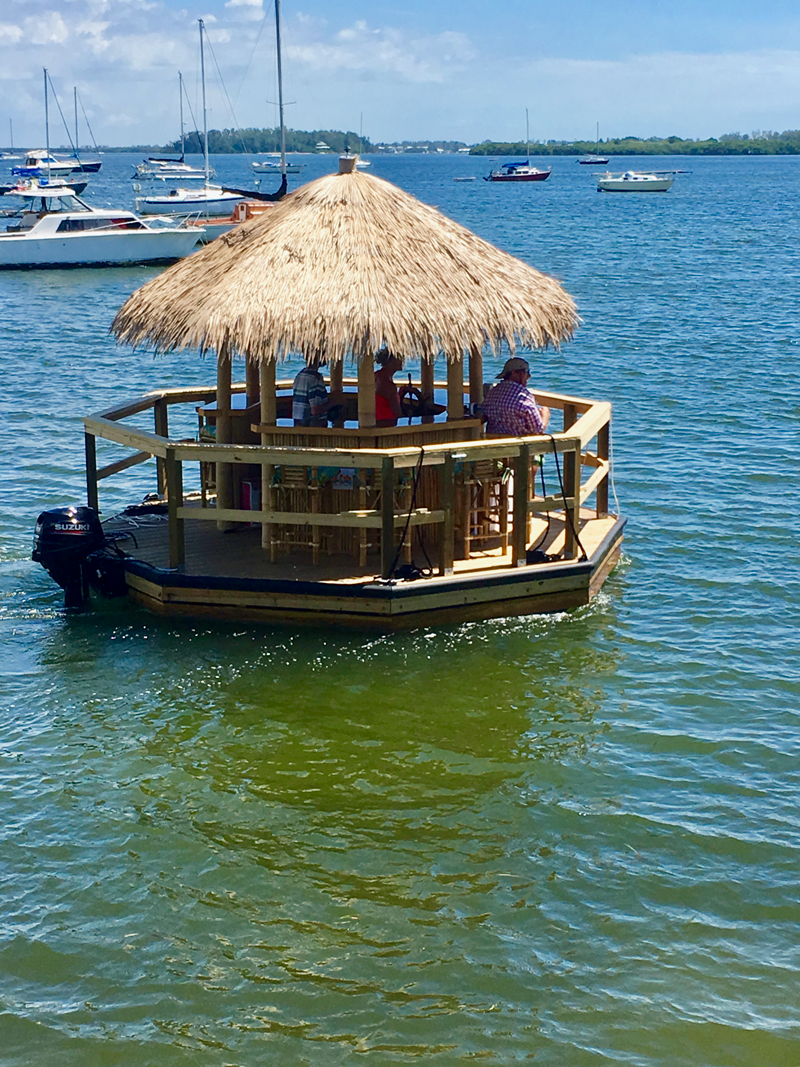 POSTCARDS FROM THE PIER: FLOATING TIKI BAR