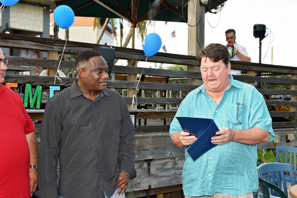 ANNA MARIA OYSTER BAR HOSTS RETIREMENT PARTY CELEBRATING OFFICER ANDRE JENKINS