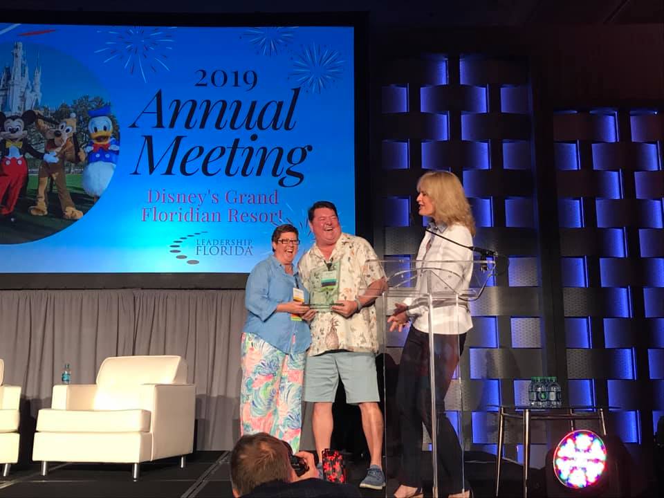 LEADERSHIP FLORIDA PRESENTS ANNA MARIA OYSTER BAR WITH THE 2019 FLORIDA IMPACT AWARD