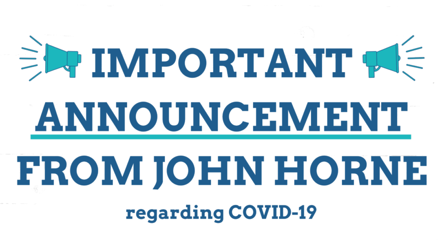 A MESSAGE FROM JOHN HORNE