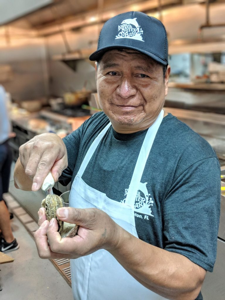CELEBRATING CARMELLO’S TWO MILLIONTH OYSTER SHUCKING