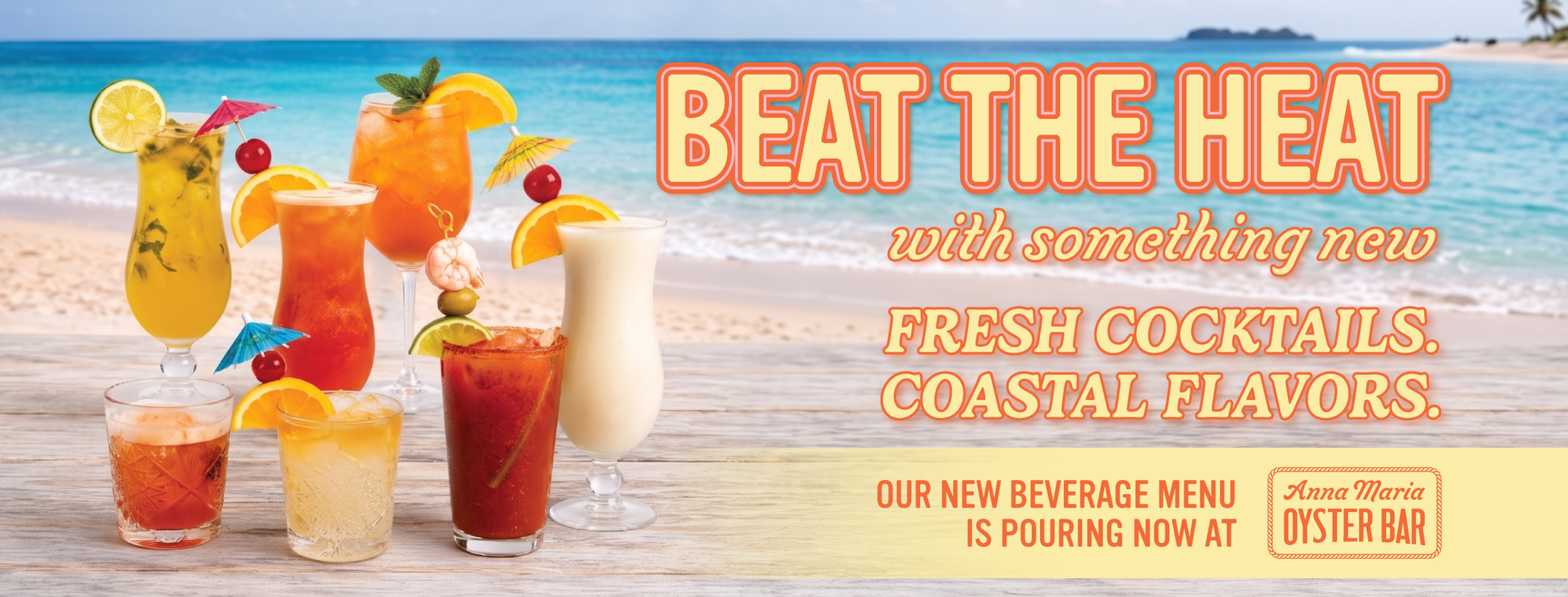 Anna Maria Oyster Bar new beverage menu is here!